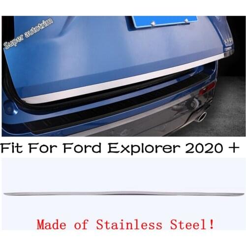 Lapetus Rear Trunk Lid Edge Tailgate Boot Door Bottom Cover Trim Garnish Molding Strip Fit For Ford Explorer 2020 2021