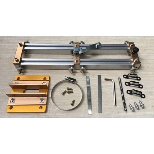 Invisible two-in-one slotting positioning drilling chute woodworking board furniture custom wardrobe hardware connector DIY tool