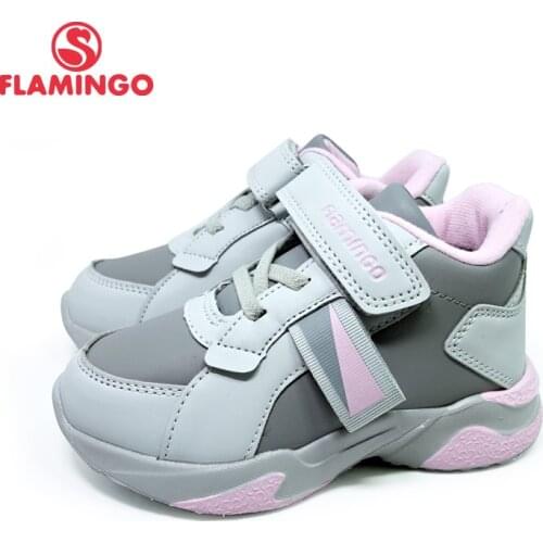 FLAMINGO Autumn&Winter Fashion Sports Shoes High Qality Hook& Loop Anti-slip Kids Shoes for Girl Free Shipping 212B-F29-2653/54