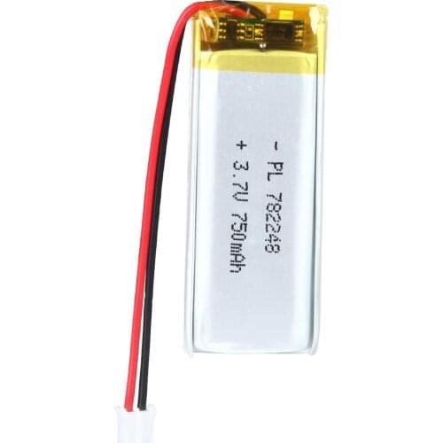 Mejuew 3.7V 750mAh 782248 Rechargeable Lipo Battery with JST Connector