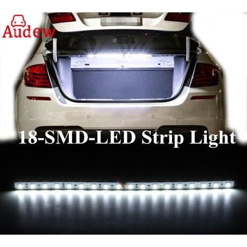 1Pcs 30cm White 18 LED Light Bar SMD Car LED Strip Light For Car Trunk Cargo Area Interior Illumination