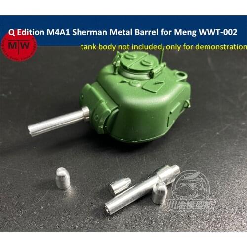 Q Edition M4A1 Sherman Metal Barrel Shell Kit for Meng WWT-002 US Medium Tank Model CYD012