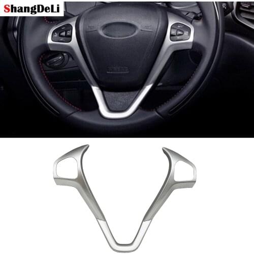 For Ford Fiesta Mk7 Mk8 ST Ecosport 2013 Steering Wheel Frame Car Refitting Cruise Control Switch Button Panel Accessories