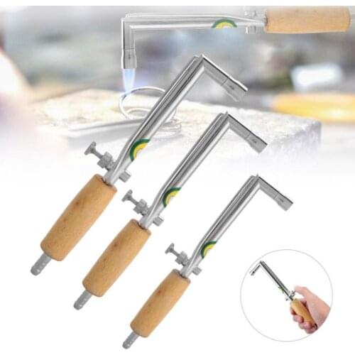 Flame Gas Welding Torch Solder with Wood Handle Jewelry Tools Torch Solder