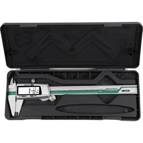 Stainless Steel High Accuracy Electronic LCD Digital Display Slide Caliper Vernier Ruler with Measuring Range of 0-150mm