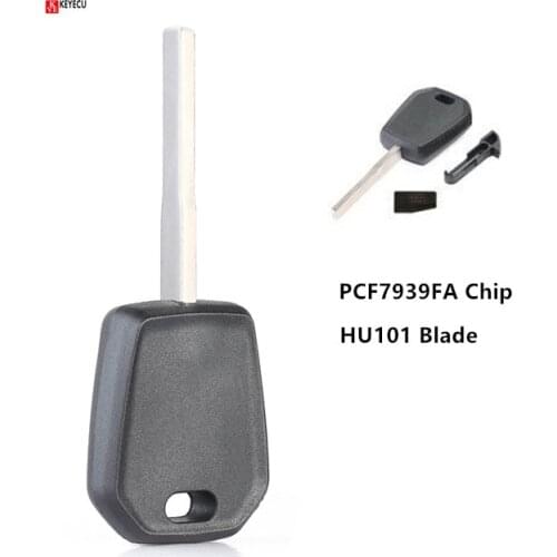 Keyecu Replacement Transponder Key 164-R8128 Side Mill 128-BIT PCF7939FA for Ford F-Series 150 250/350 Super Duty Fusion HU101