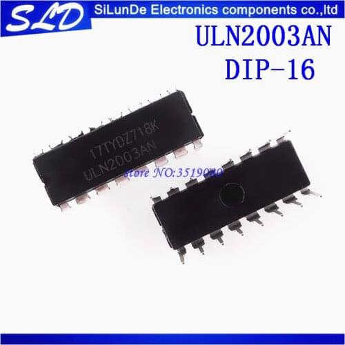 20pcs/lot ULN2003AN ULN2003 50V 0.5A DIP-16 new and original In Stock