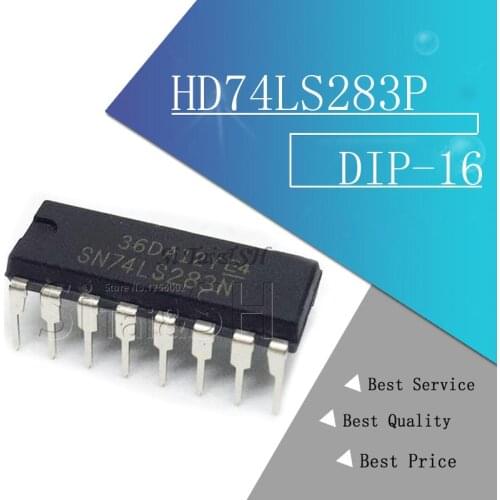 5PCS HD74LS283P DIP-16 74LS283 DIP16 SN74LS283N DIP DM74LS283N new and original IC