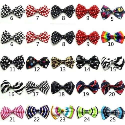 500pc/lot EMS shipping New Colorful Handmade Adjustable Puppy Dog Pet Tie Bow Ties Cat Neckties Dog party Grooming Supplies BN04