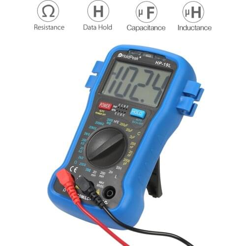 Kkmoon LCD Digital LCR Meter Multimeter Resistance Capacitance Inductance Transistor hFE Test Capacitor Tester + Wrist Strap
