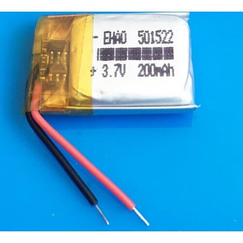 EHAO 501522 3.7V 200mAh small size lipo Rechargeable Battery Power for MP3 bluetooth watch pen MID headset headphon
