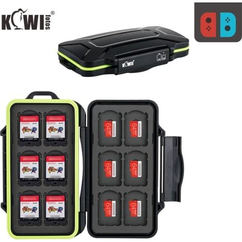 JJC Micro SD Game Memory Cards Holder for Nintend Switch Card Case Waterproof Player Video Switch Camera TF Storage Handheld