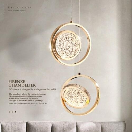 Chandelier Lighting Round Dining Table Hanging Lamp Bedroom Bedside Lights Fixture Living Room Rectangle Kitchen LED Chandeliers