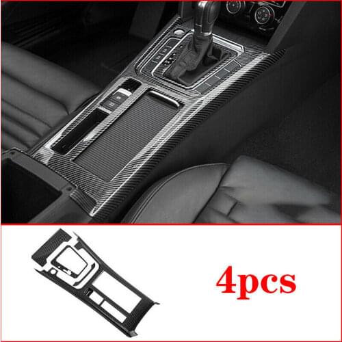 For VW Passat Variant B8 2017 2018 Carbon Fiber Gear Shift Box Panel Cover Trim Car modification Auto parts