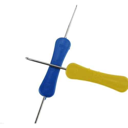 1PC Plastic Double-head Crochet Hooks DIY Knitting Needles Weave Yarn Sweater Needles Knitting Sewing Accessories