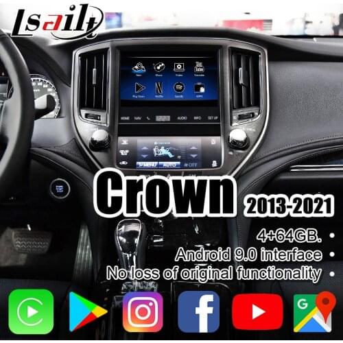 4GB Android 9.0 multimedia video interface GPS Navigation Box for 2014-2019 Toyota Crown support android auto , CarPlay