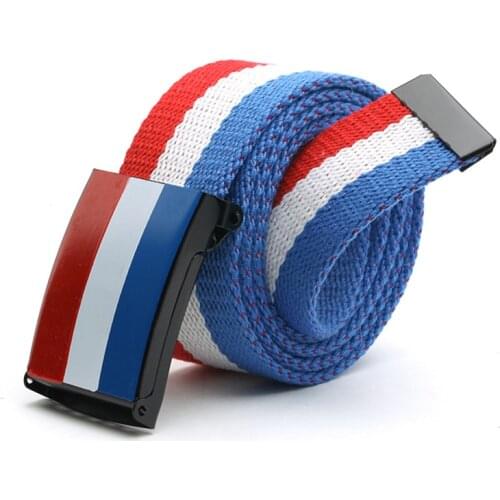 Fashionable Cool Students Casual Four Seasons Colorful Men‘s and Womens Canvas Belt