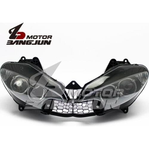 Motorcycle Black Headlight Headlamp Head Lights Lamps Assembly For Yamaha YZF600 R6 2003-2004-2005 R6S