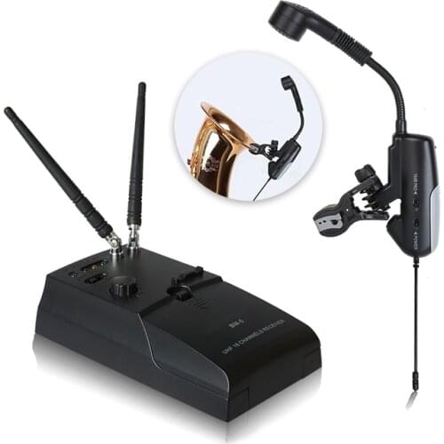 Musical Instrument Wireless Micphone Kits Gooseneck Microphone For Saxophone