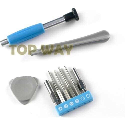 1set 9 in 1 set Security Bit Steel Set 3.8mm 4.5mm Screwdriver Tool For Nintendo Switch NES SNES N64