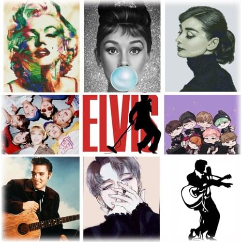 Home Decor Modern 5D DIY Diamond Painting Kit Completo Star Poster Anime Daimond Cross Stitch Peinture Diamant Painting For Wall