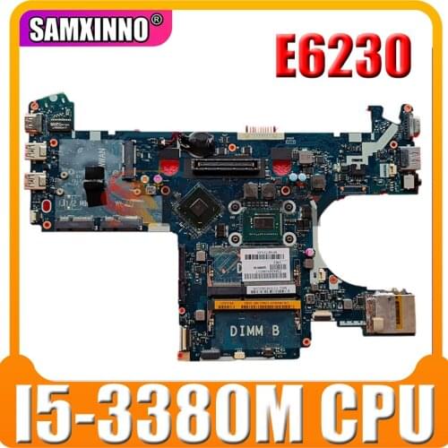 Original Laptop motherboard For DELL Latitude E6230 Core I5-3380M Mainboard CN-09N5MP 09N5MP LA-7731P SR0X9 SLJ8A DDR3