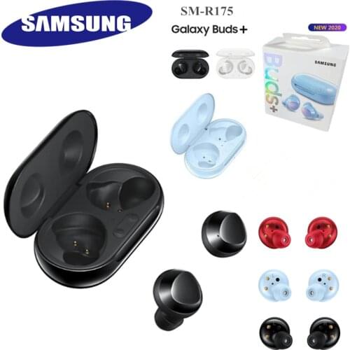 Original Samsung Galaxy Buds + Plus Headset SM-R175 water-proof Touch control Sports earphones wireless fast charging pink red