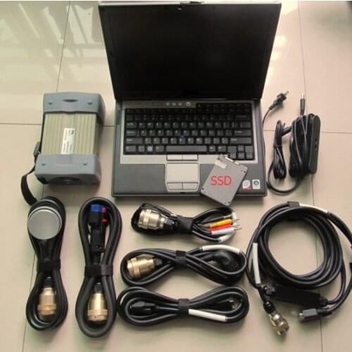 Hot Sale!red mb star c3 multiplexer with 7 cables with newest software 120gb ssd laptop dell d630 with battery diagnosis