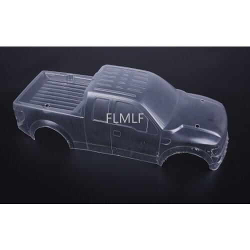 Transparent PC Body Shell (pickup Truck) Fit for 1/8 HPI Racing Savage XL FLUX Rovan TORLAND Monster Brushless Truck Parts