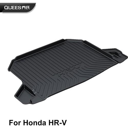 QUEES Custom Fit Cargo Liner Carpet Tray Floor Mat for Honda HR-V HRV Vezel 2015 2016 2017 2018