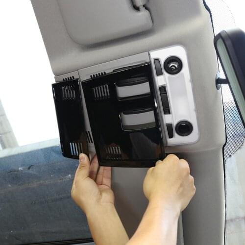 2pcs ABS Plastic Car Roof Reading Lamp Frame Trim for BMW X1 E84 2011-2015 Models Accessories