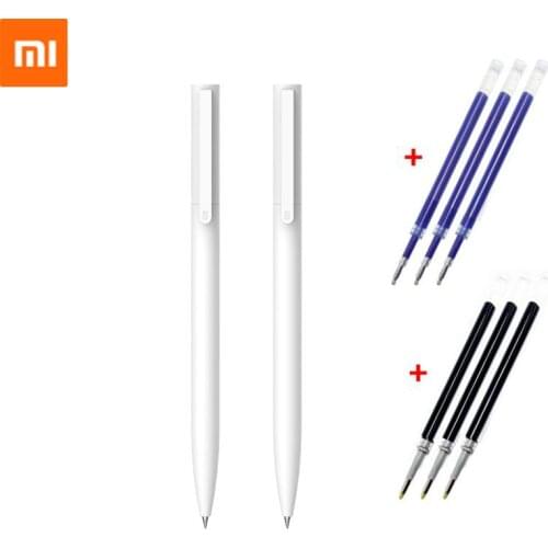 Super good original Xiaomi Mijia Gel Pen MI Pen 9.5mm Roller Pen Smooth Swiss Refill MiKuni Japanese Ink (Black/Blue/Red)
