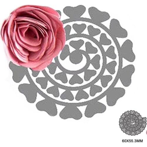 Spiral Flower Metal Cutting Dies for DIY Scrapbooking Album Paper Cards Decorative Crafts Embossing Die Cuts Christmas 2021new