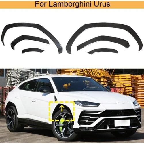 Dry Carbon Wheel Arches Eyebrows Mudguards For Lamborghini Urus 2018 - 2021 Car Fender Flares Arches Wheel Eyelids Eyebrows