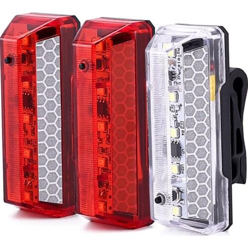 High Quality Outdoor Bicycle Light Waterproof Rear Tail Light LED USB Style Rechargeable or Battery Style Bike Cycling Light