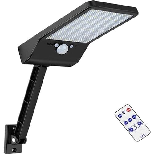 Led Solar-Street-Wall-Lamp Outdoor Garen-porch-lights Pir-Motion-Sensor Remote-Control Waterproof
