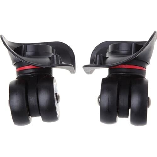 THINKTHENDO 2x Suitcase Luggage Accessories Universal 360 degree Swivel Wheels Trolley Wheel