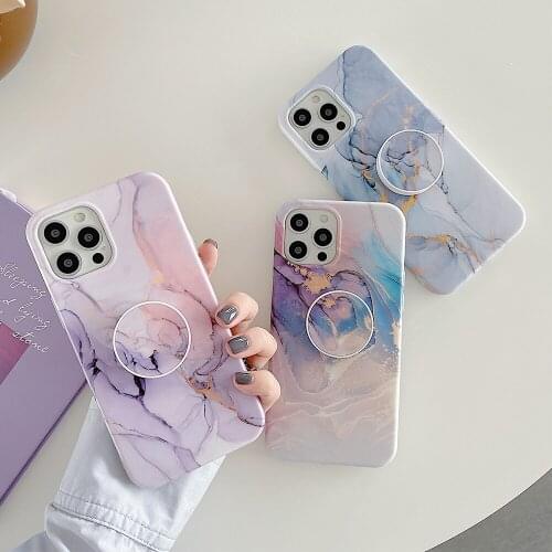 Vintage Marble Texture Phone Case For iPhone 12 Pro Max 11Pro Max XR XS Max 7 8 Plus SE 2 12Mini Matte Holder Soft Cover Coque