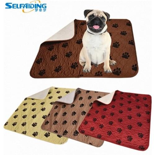 Four Colors of Waterproof Reusable Dog Bed Mats For Dog Urine Pad Puppy Pee Pad Rug PTP-801