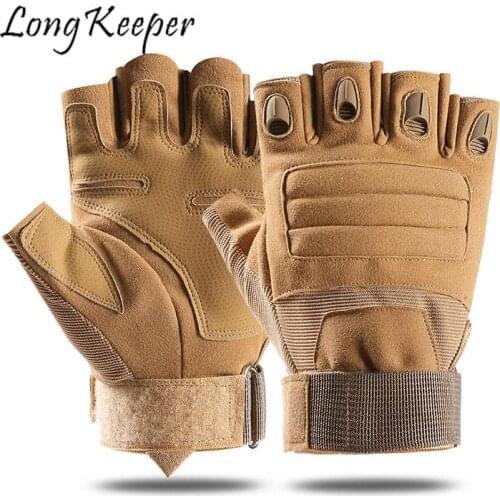 Military Tactical Gloves Half Finger Men Outdoor Sport Cycling Gloves Army Shooting Fingerless Gloves Riding Guantes Luvas