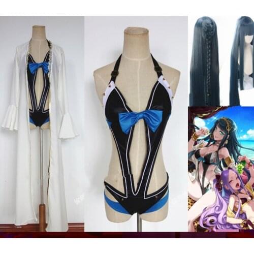 High Quality FGO Fate Grand Order Kleopatra Cosplay Costume dress and wig
