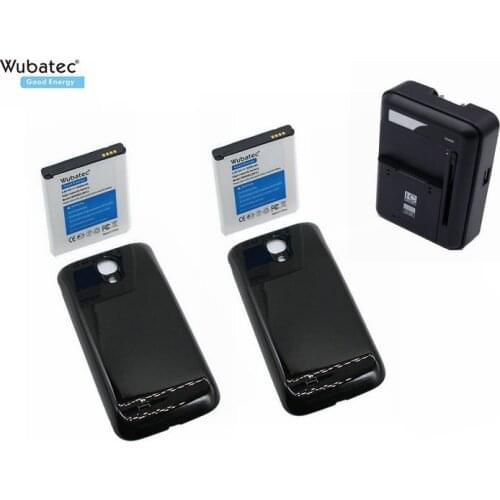 Wubatec 2x 5200mAh S4 NFC Extended Battery + Charger For Samsung Galaxy S 4 SIV I9500 I9502 I9505 I9508 R970 i9506 I337 i545