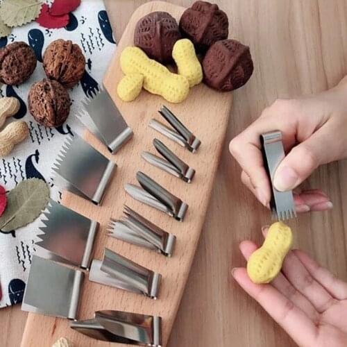 Stainless Steel Pastry Clip Walnut Crisp Clip Bread Dessert Decoration Clip Mold Flower Pliers Baking Tool Kitchen Supplies