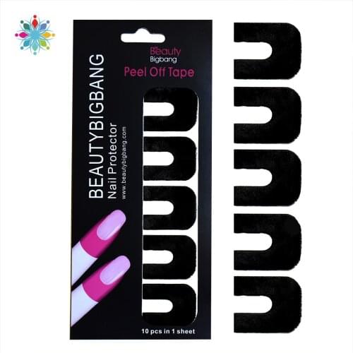 1 Sheet Nail Protector Sticker Spill-Proof Stick Plastic Peel Off Tape Easy Fast Clean Nail Art Painting Polish