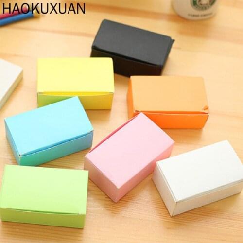 100pcs Black White Kraft Paper Memo Pad Colored Words Leave Message Cards Planner Stickers Note Pads