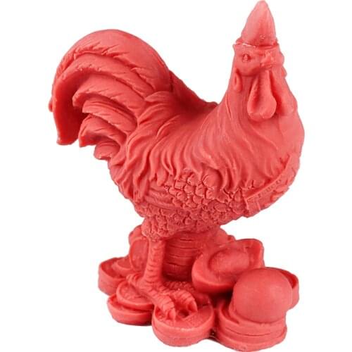 3D Cock Silicone Soap Mold Craft Salt Carving Chicken Gallic Rooster Mould