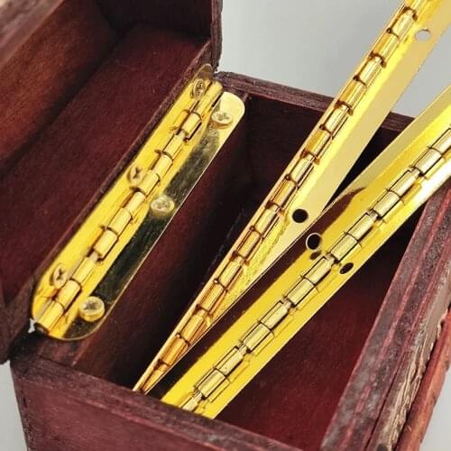 4pcs Bronze/Gold Jewelry Box hinge Cabinet Luggage small hinges Door Window Connector Accessories Furniture fittings Hardware