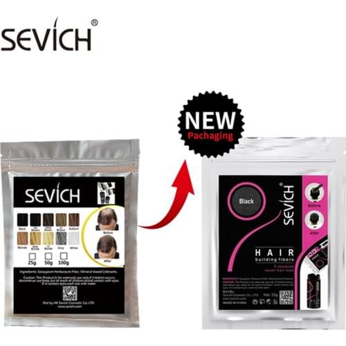 50g Sevich Hair Fiber Building Fiber Hair Keratin Thicker Products hair Loss Treatment Powder Styling Regrow 10 colors
