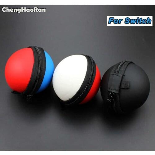 ChengHaoRan Carrying Case Cover for Nintendo Switch Poke Ball Plus Controller Eevee Storage Bag EVA Protective Game Bag