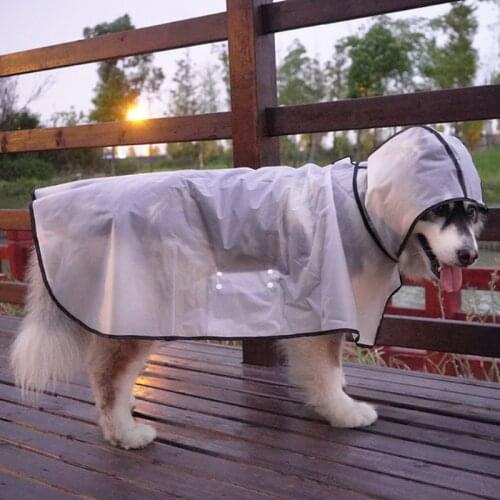 Large Dog Raincoat Big Dog Clothes Waterproof Clothing Samoyed Husky Alaskan Malamute Labrador Golden Retriever Costume Outfit